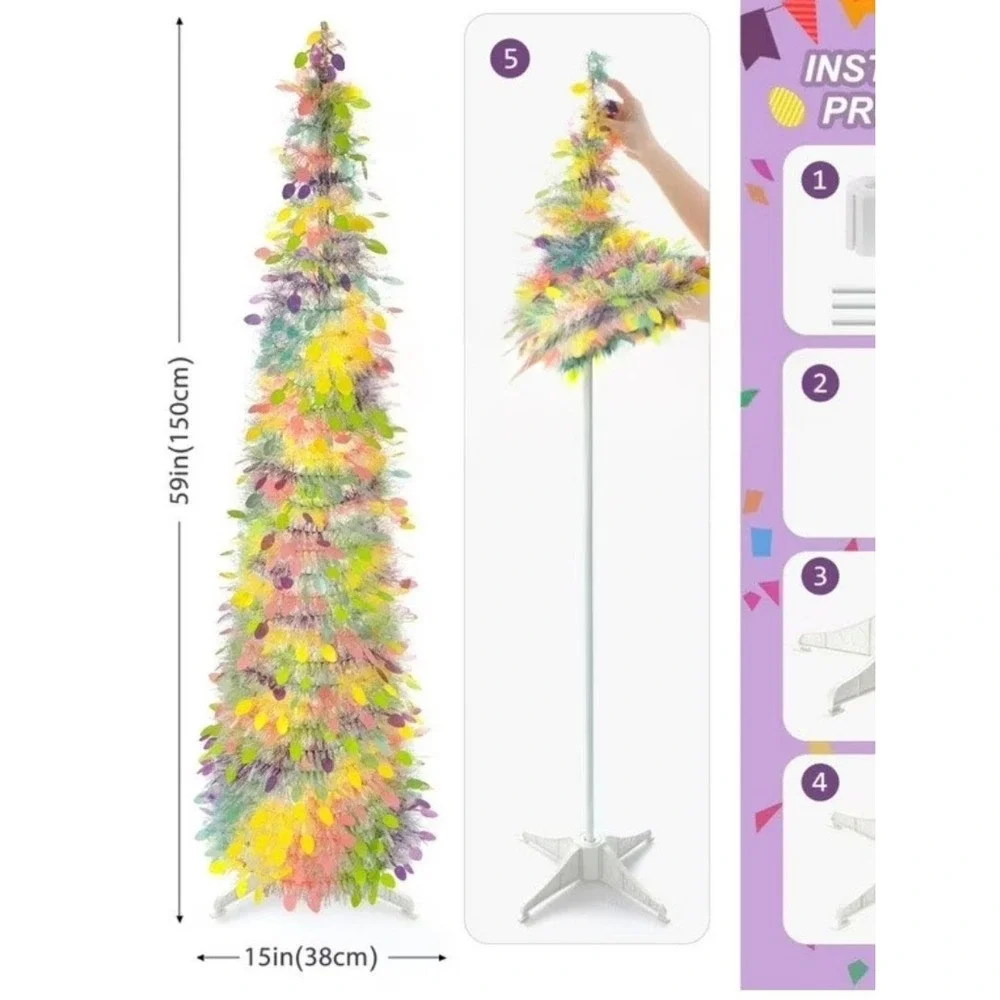N/A pastel tinsel